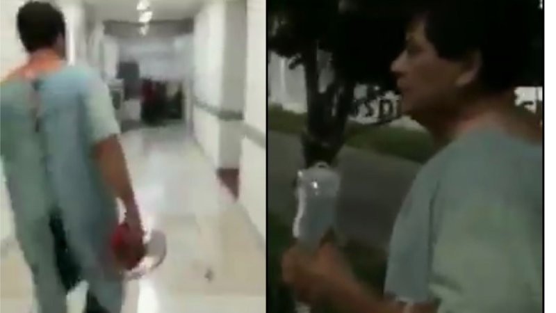VIDEO: Escapa de hospital del ISSSTE por falta de medicamentos y reclama a AMLO
