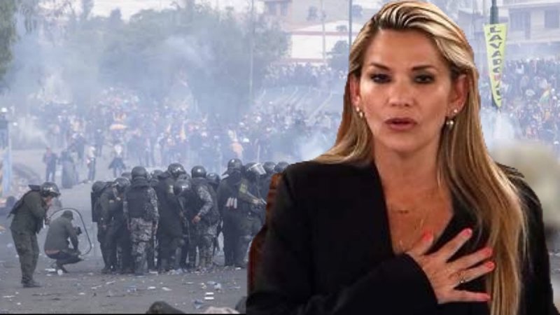Jeanine Añez ordena a policía de Bolivia reprimir “con todos los medios” a manifestantes. 