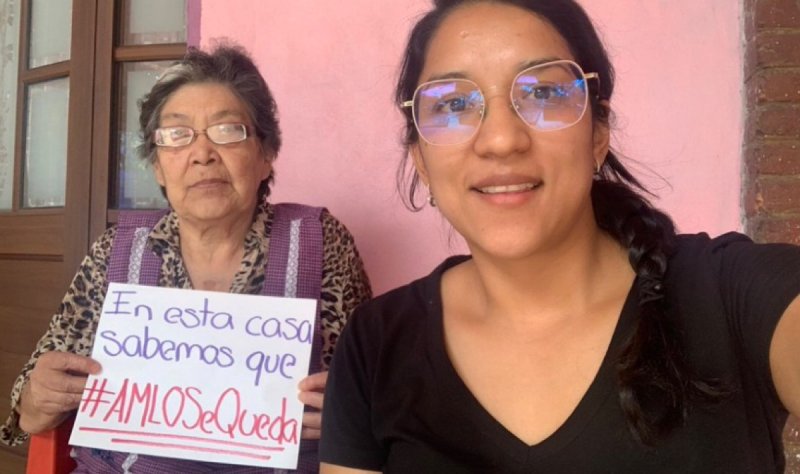 “SABEMOS que #AMLOSeQueda”, abuelita FESTEJA FRACASO de marcha ANTIAMLO