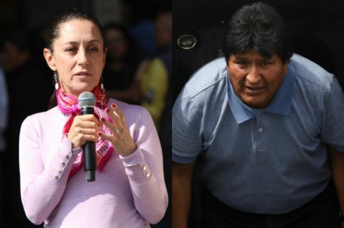 Claudia Sheinbaum nombra a Evo Morales huésped distinguido de la CDMX. 
