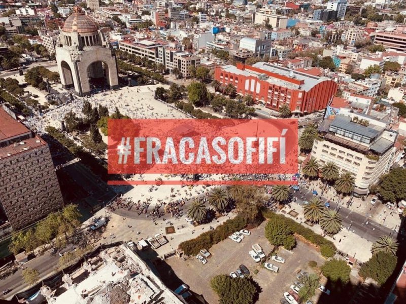 #FracasoFifí, la marcha anti-AMLO que solo hizo el ridículo.