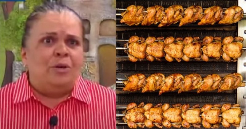 Mujer se encuentra en la cárcel por haberse comido y pollo y no pagarlo (VIDEO)