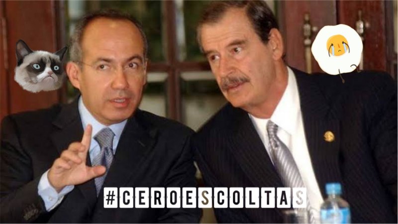 Exigen en redes que se les retiren los escoltas a los expresidentes Fox y Calderón.