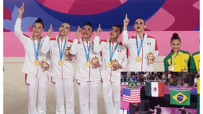 México hace historia y le gana la medalla de oro a EU en Gimnasia Rítmica. 