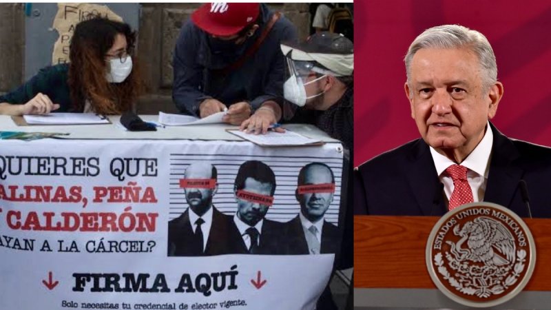 López Obrador arremete contra consejeros del INE por oponerse a juicio a expresidentesy