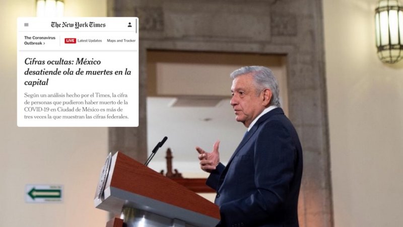 ¿Por qué miente el New York Times sobre muertes de Covid-19 en México? Presidencia aclara