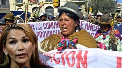 Miles de indígenas protestan contra Jeanine Áñez; piden su renuncia