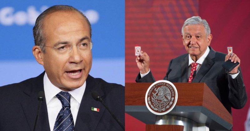 Calderón le tunde a AMLO por creer qué estampitas religiosas lo protegerán del coronavirus