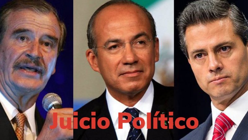 Redes sociales se organizan para firmar y someter a juicio político a Fox, Calderón y EPN