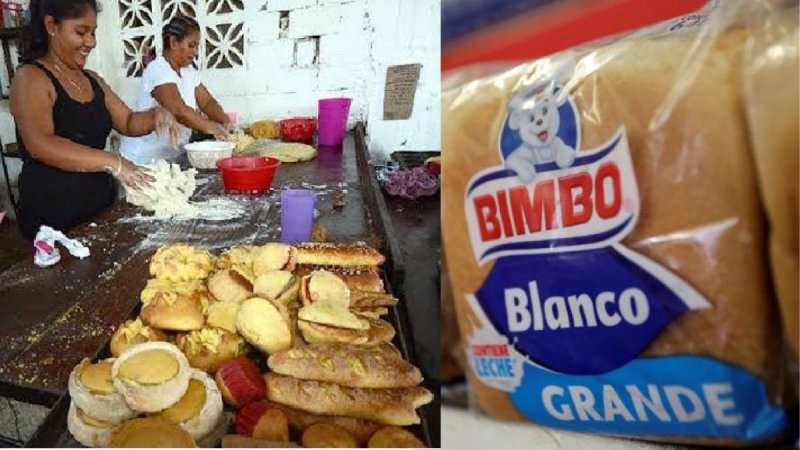 Consumidores llaman a dejar de comprar a Bimbo para consumir en panaderías de barrio. 