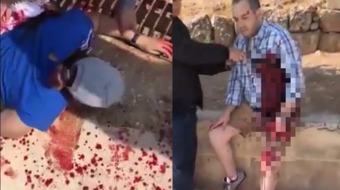 Video muy fuerte: Mexicanos son atacados con un cuchillo en Jordania. 