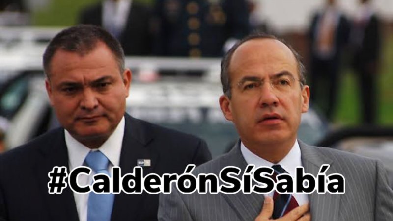 Indignación en redes contra Calderón tras salir a la luz su complicidad con García Luna. 