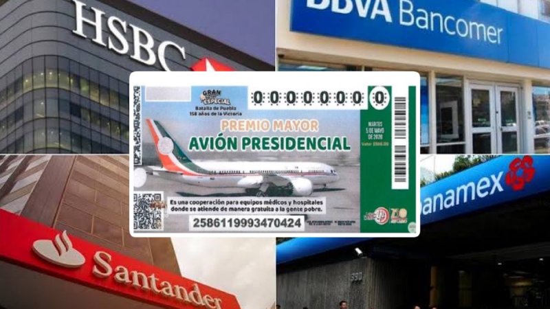 Bancos de México le dan la espalda a AMLO, no comprarán “cachitos” de la rifa y