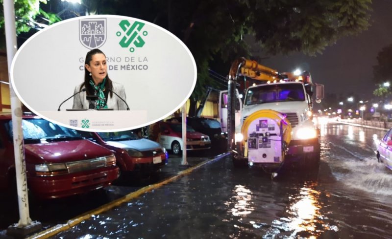 Sheinbaum visitará y atenderá zonas más afectadas tras fuertes lluvias en la CDMX 