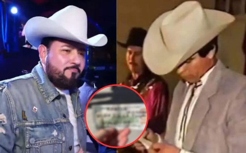¡Como a Chalino Sánchez! Roberto Tapia recibe “papelito” durante su presentación 