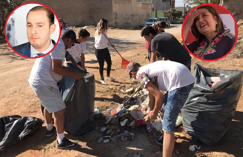 Usuarios piden al PAN que tiren a la #BasuraChallenge a Marko Cortés y a Xochitl Gálvez