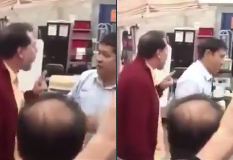 Exhiben a Noroña gritando prepotentemente a un empleado de supermercado. (VIDEO)