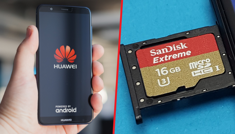 Celulares Huawei dejarán de ser compatibles con tarjetas SD.