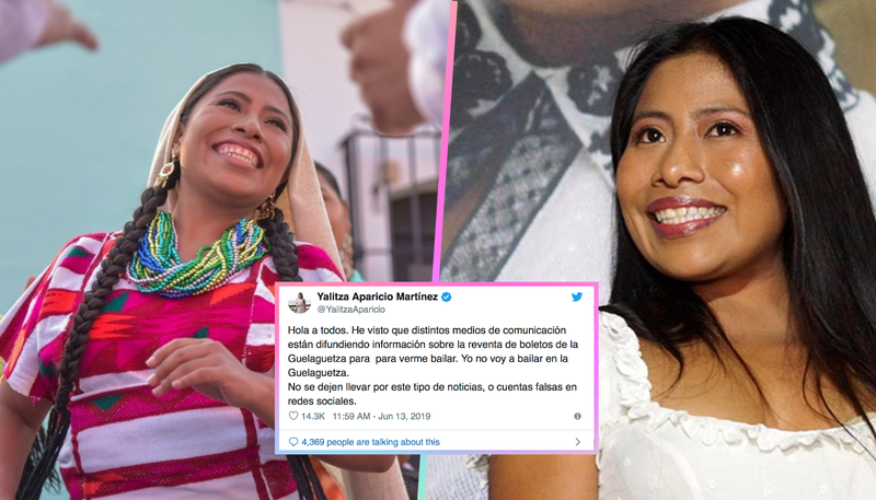 Yalitza Aparicio desmiente que vaya a bailar en la Guelaguetza 2019.