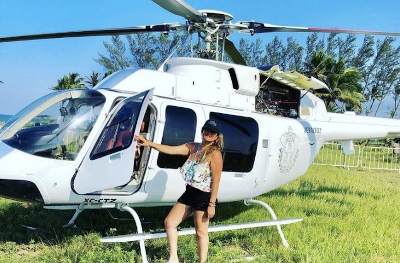 Exhiben a funcionaria de Veracruz por usar helicóptero para ir a festival de reggaetón. 