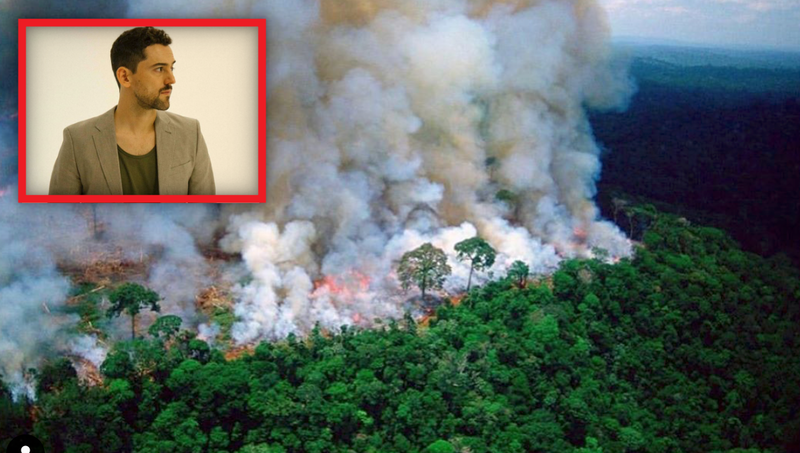 “Les importa más que se incendie una iglesia a que se incendie la Amazonia”, Luis Gerardo Méndez