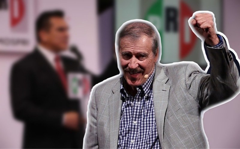 Vicente Fox cambia de bando y apoya abiertamente al PRI. 