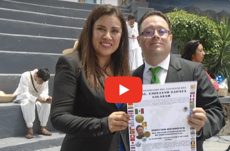 (VIDEO) Escritor mexicano con Sindrome de Down es reconocido con Doctorado Honoris Causa.y
