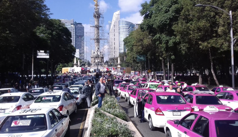 Amenazan taxistas con una nueva marcha para el próximo lunes 21 de Octubre. 