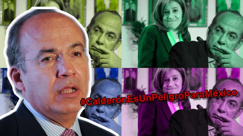 Usuarios se lanzan contra CaldeRon y Margarinflas y crean #CalderónEsUnPeligroParaMéxico.