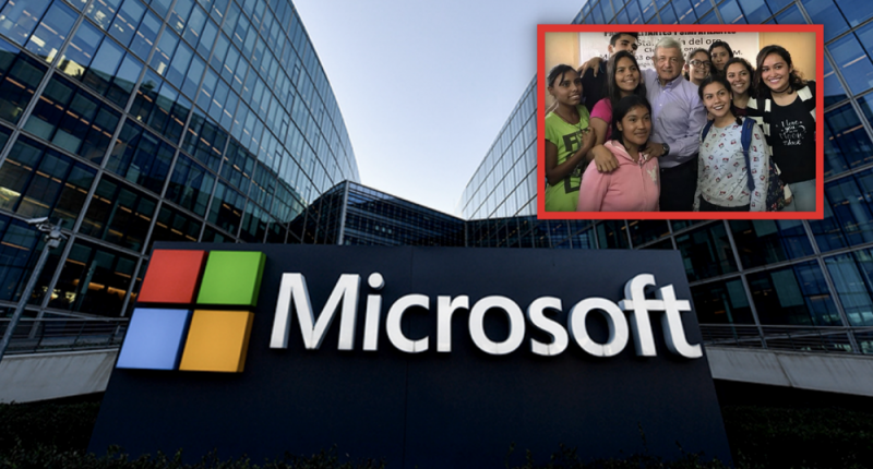 Gobierno de AMLO crea alianzas con Microsoft para que recién egresados salgan con trabajoy