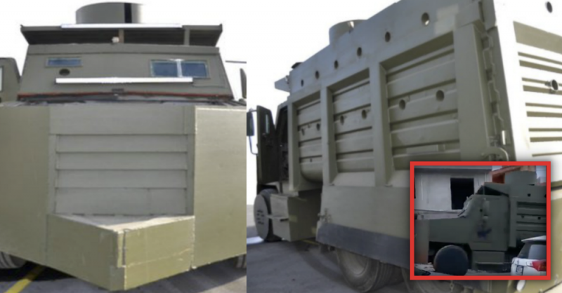 Autoridades confiscan 2 tanquetas blindadas propiedad del CJNG