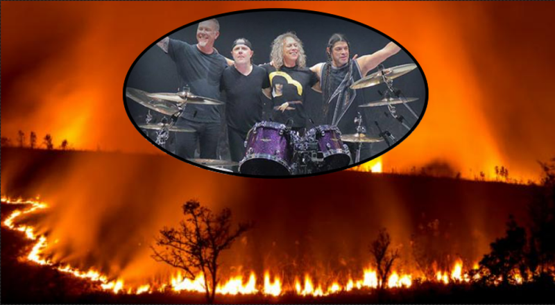Metallica se solidariza con Australia y dona 14 mdp para combatir incendios
