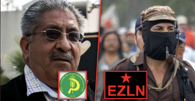 Revoltosos “campesinos” que agredieron a AMLO cierran filas con el EZLN