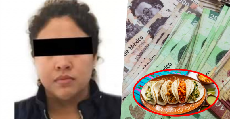 Mujer finge su muerte para quedarse con el dinero de la tanda; la descubren comiendo tacos