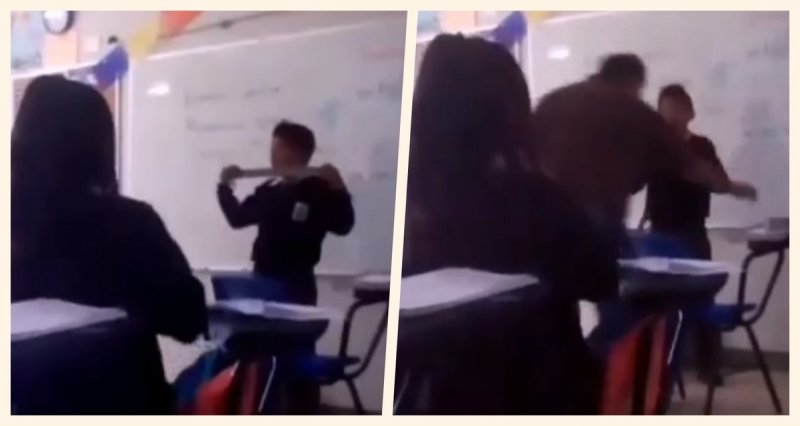Maestro de Puebla es exhibido en redes sociales por poner cinta adhesiva a estudiante (Video)