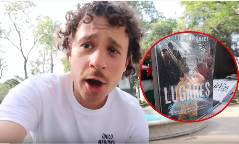  Luisito Comunica encuentra su libro pirata a la venta afuera del Metro Balderas