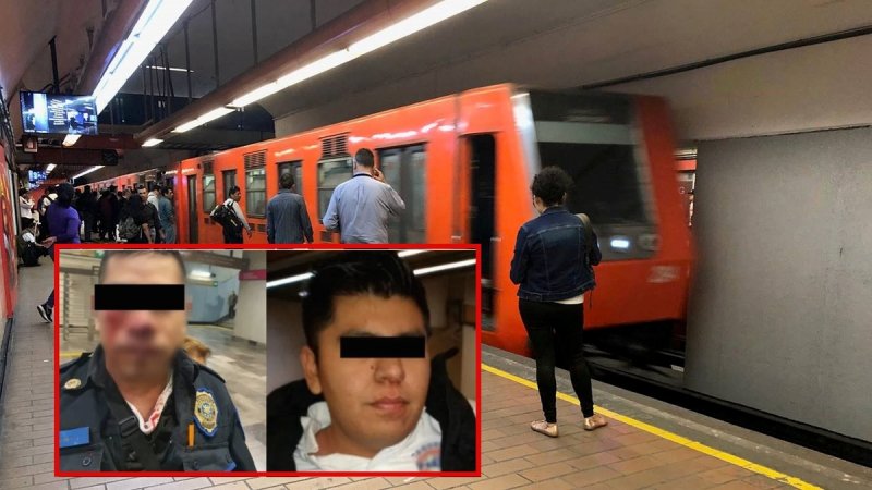 #LordCanibal Se orina en el Metro de la CDMX y luego arranca un pedazo de nariz a policíay