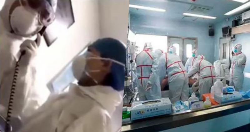 Medico chino rompe en llanto tras exceso de enfermos por coronavirus
