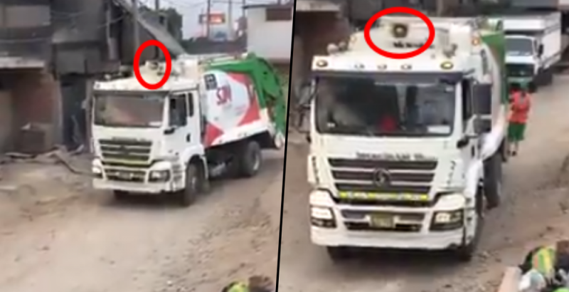 Camión de Basura pone a bailar a todos los vecinos con la “Tusa” (VIDEO)