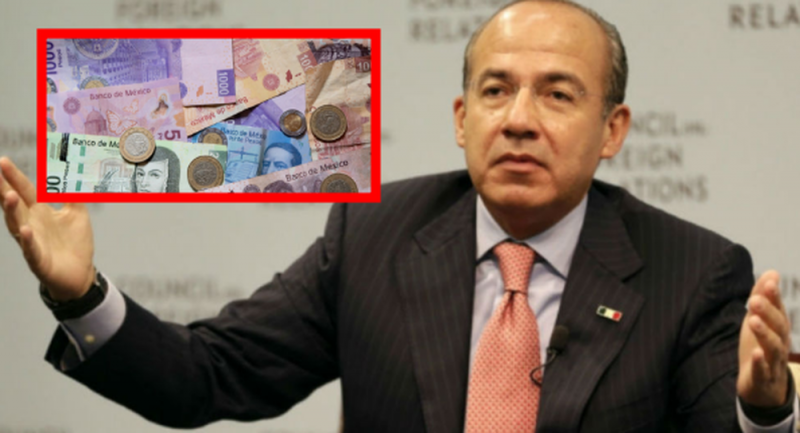 Acusan a Felipe Calderón de cobrar seguro de 3.7 mdp creado por el PRI