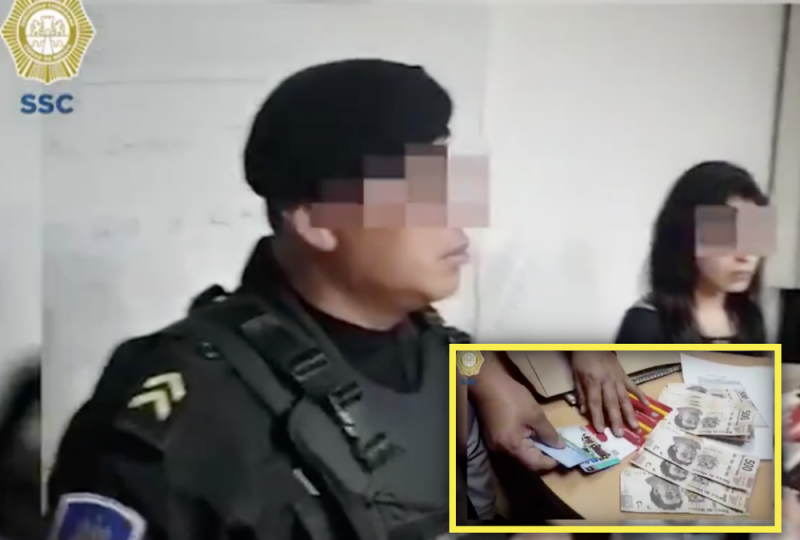 Policías de la CDMX devuelven cartera con 10 mil pesos olvidada en calles de la Cuauhtémoc