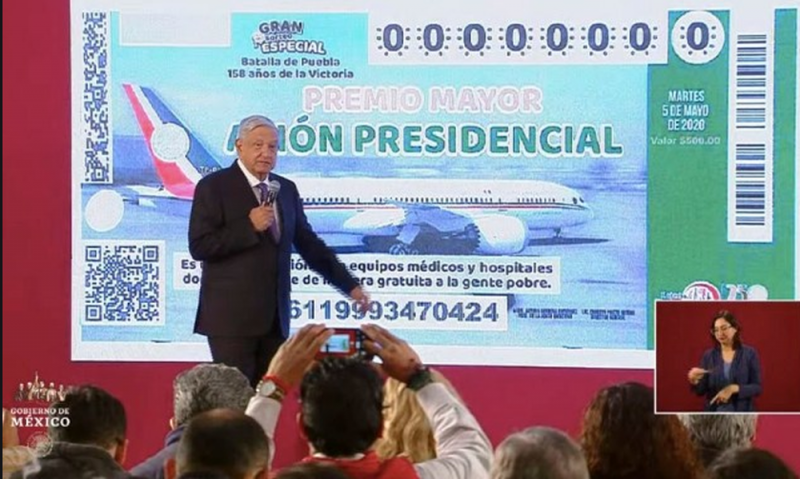 Premios de rifa de avión presidencial serán libres de impuestos: AMLO