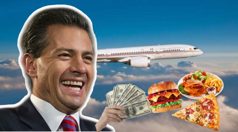 Peña y sus ministros gastaron el equivalente a 10 aviones presidenciales, tan solo en comida 
