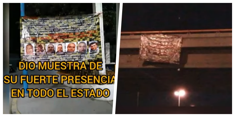 CJNG cuelga narcomantas en Guanajuato ofreciendo 500 mil por información del “Marro”