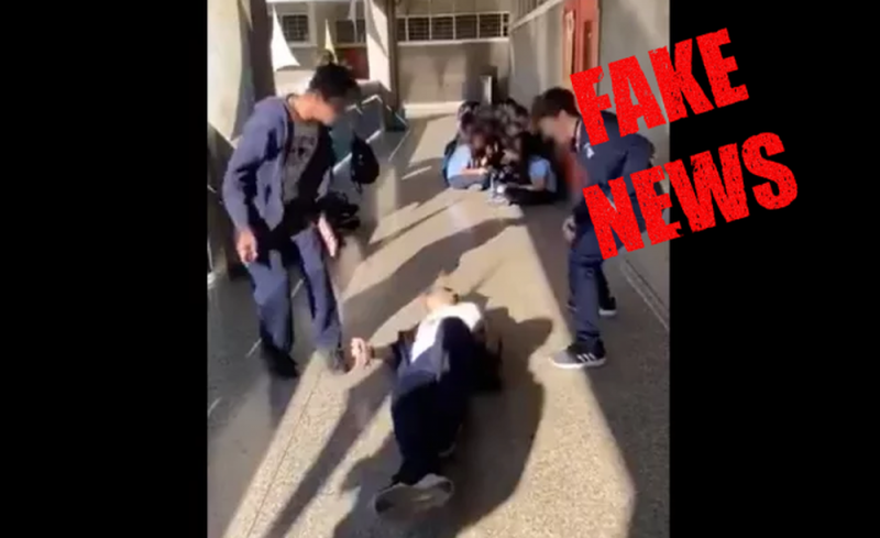 Todo resulto ser fake news; estudiante de video viral no sufrió fracturas en reto rompecraneos