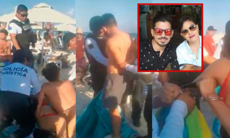 Ofrecen disculpas a pareja que sacaron con violencia de playa Mamitas en Playa del Carmen
