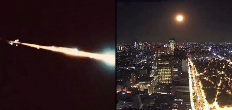 Protección civil confirma que luz en el cielo sí fue un meteorito