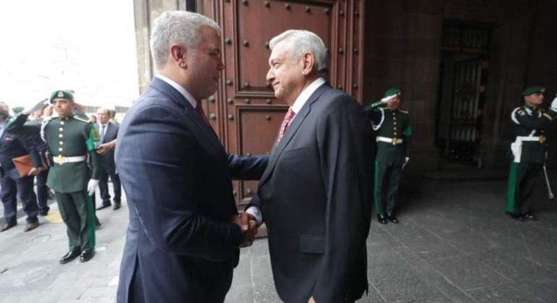 AMLO recibe a Iván Duque, presidente de Colombia y