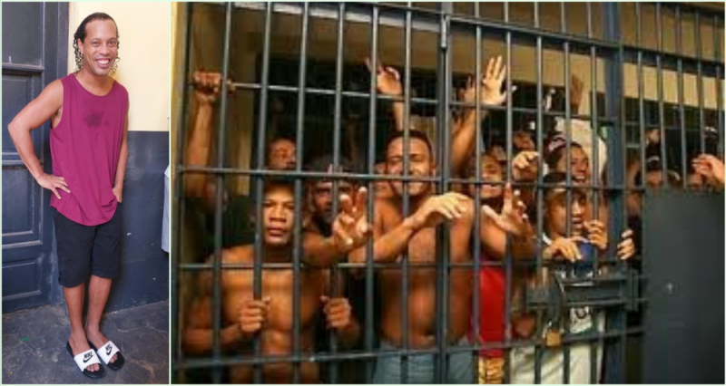 Presos se pelean por tener a Ronaldinho en su equipo de fútbol en la cárcel