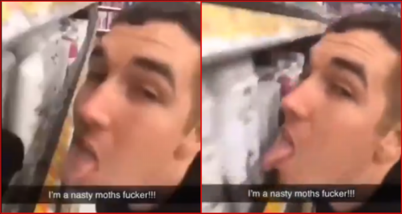 Acusan de terrorismo a sujeto que lamió productos en Walmart (VIDEO)